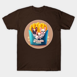 Frenchie fries #2 - French bulldogs & French fries T-Shirt